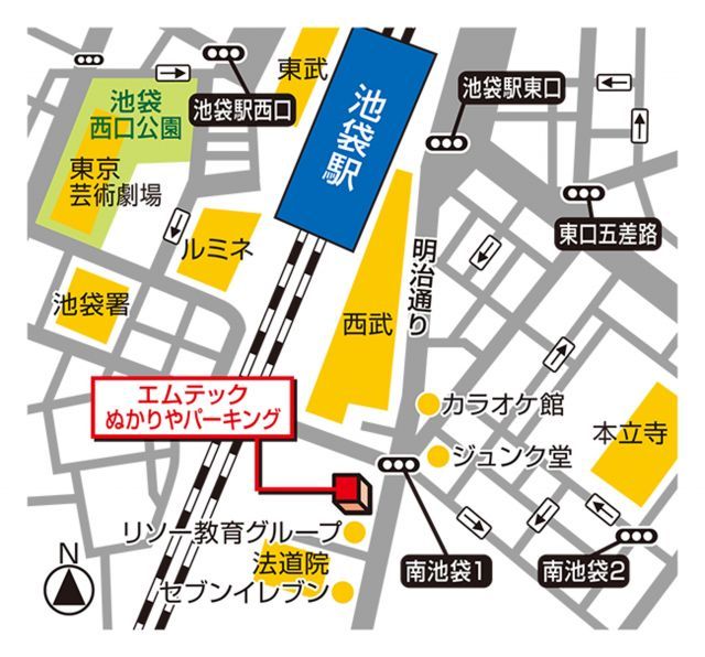 駐車場周辺地図