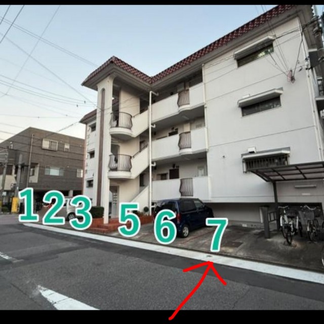 片坂町3丁目37-37 第2コーポ小川☆アキッパ駐車場の駐車場写真
