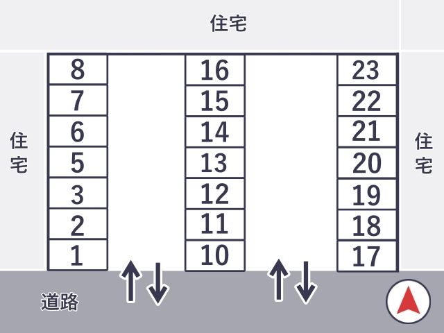 [bdc40]天塚町3丁目アキッパ駐車場の駐車場写真