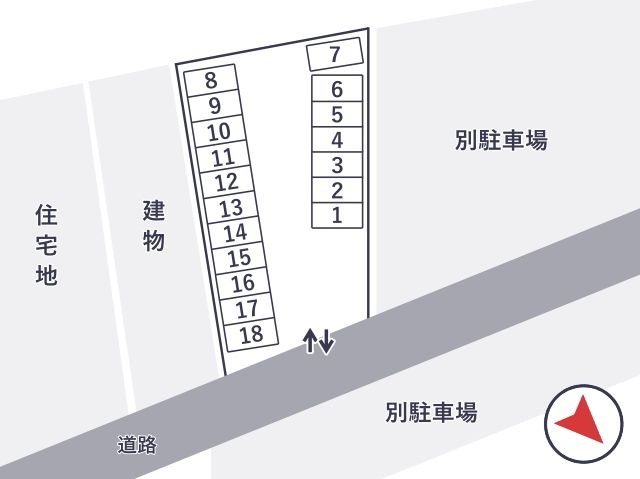 須ヶ口駅前第1駐車場の駐車場写真