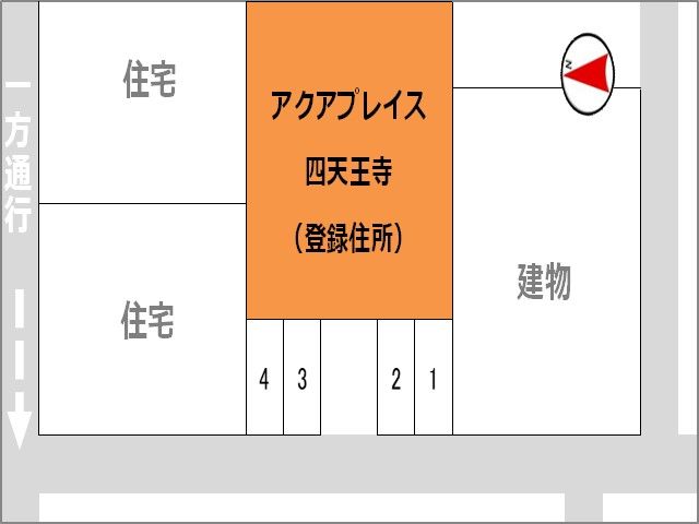 アクアプレイス四天王寺の駐車場写真