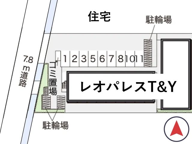 レオパレスT&Y駐車場【17479】の駐車場写真