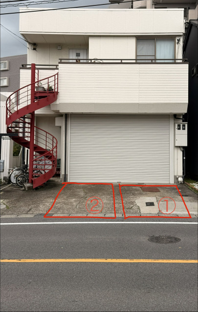 名鉄白土バス停前　駐車場の駐車場写真