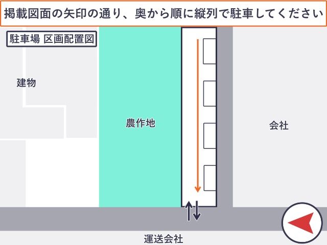小牧基地航空祭 第6駐車場の駐車場写真