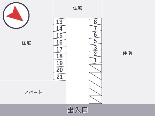 大岡山1丁目15-4▽アキッパ駐車場の駐車場写真