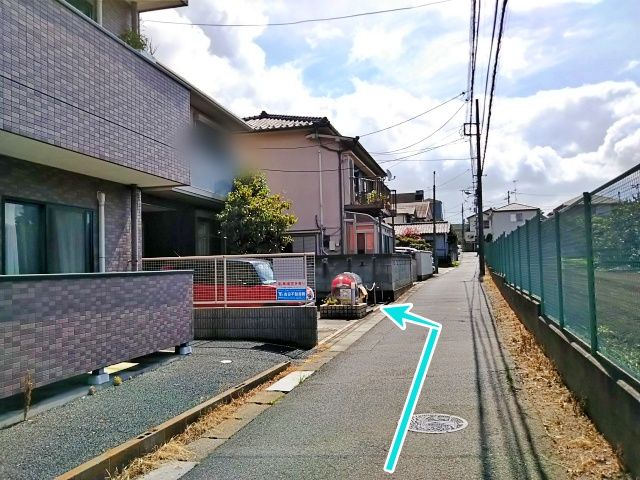 JR西船橋駅・京成西船駅方面からの駐車場周辺