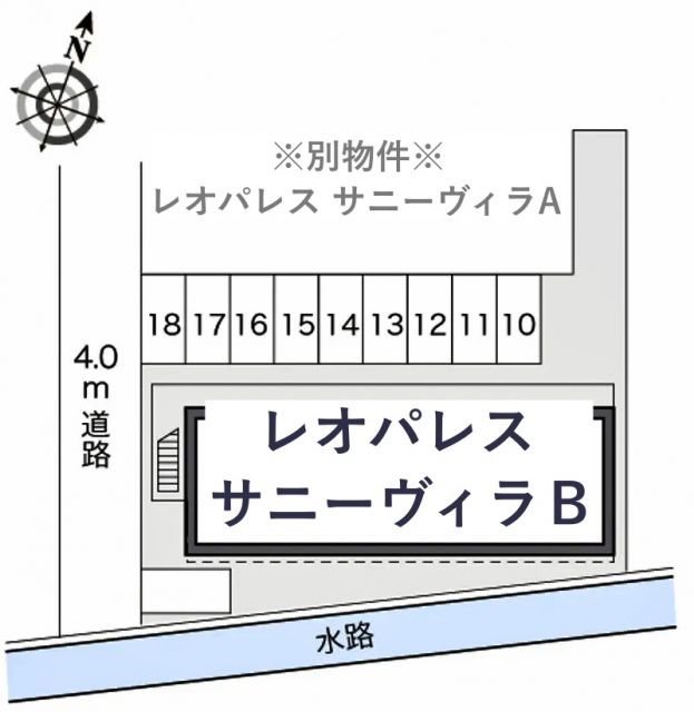 レオパレスサニーヴィラB駐車場【22090】の駐車場写真