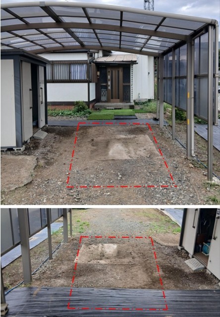 ❰24時間利用可❱海老名市社家6丁目 カーポート付き駐車場の駐車場写真