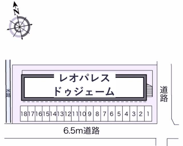 レオパレスドゥジェーム駐車場【24376】の駐車場写真