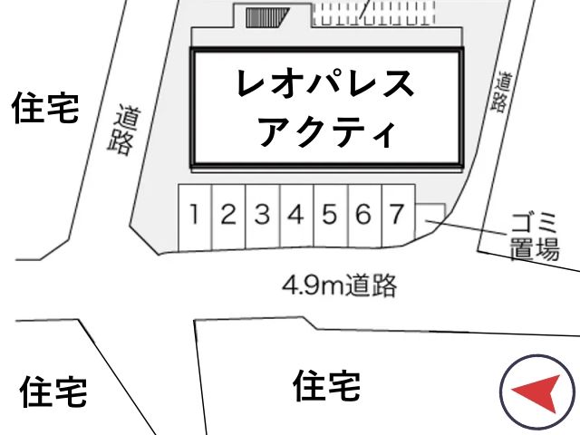 レオパレスアクティ駐車場【21871】の駐車場写真