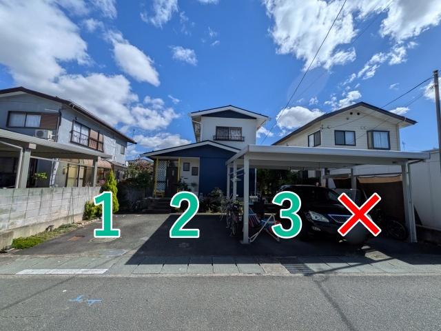 長岡北3丁目8-29 アキッパ駐車場の駐車場写真