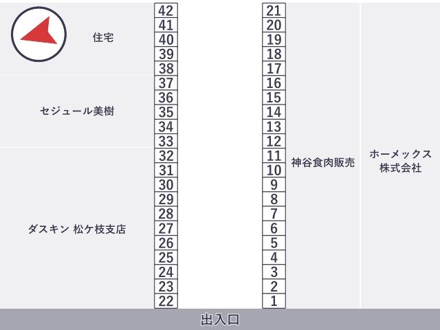 松ヶ枝3丁目32番付近駐車場の駐車場写真