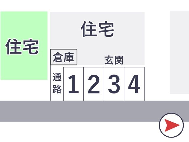 美沢2-3-2駐車場【停め間違い注意】の駐車場写真