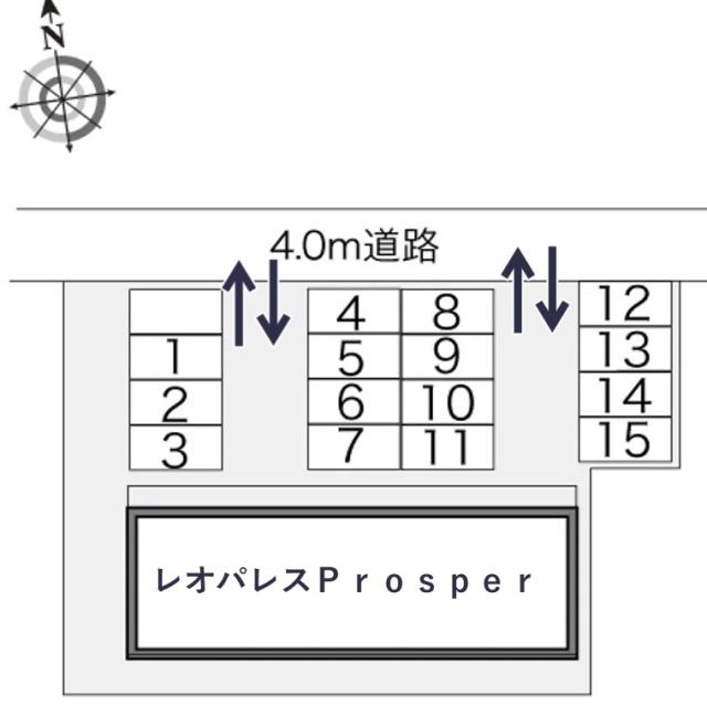レオパレスProsper駐車場【21616】の駐車場写真