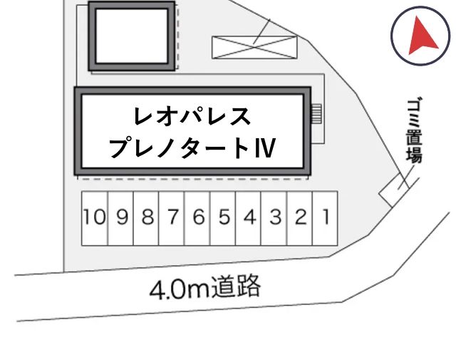 レオパレスプレノタートⅣ駐車場【24796】の駐車場写真