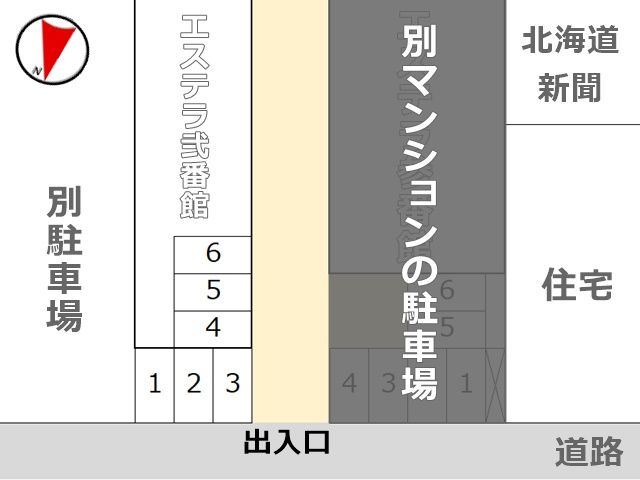 駐車場配置図です。