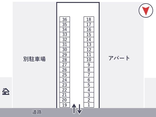 愛環山口駅前第1駐車場の駐車場写真