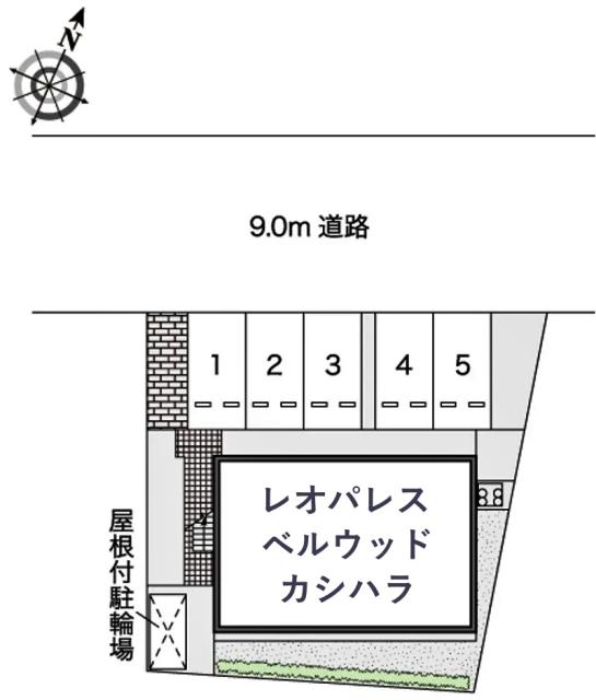 レオパレスベルウッド カシハラ駐車場【45678】の駐車場写真