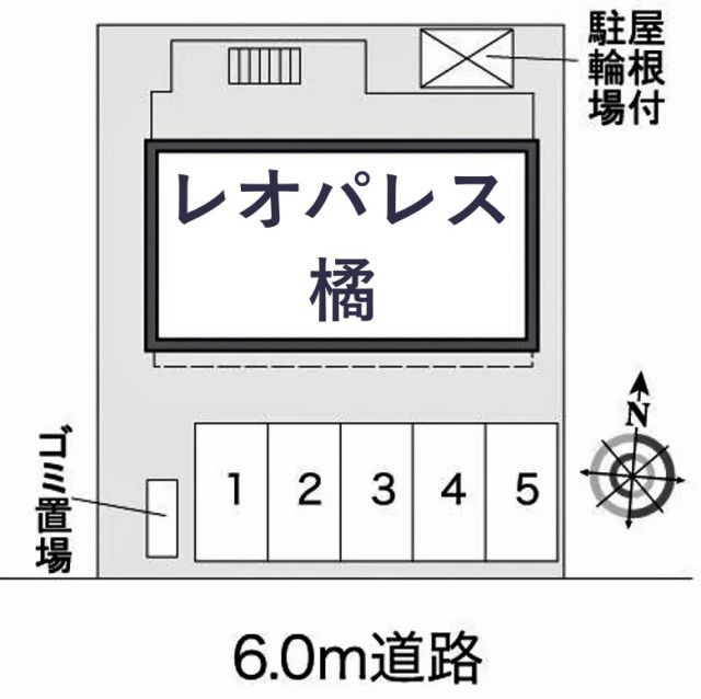 レオパレス橘駐車場【27668】の駐車場写真