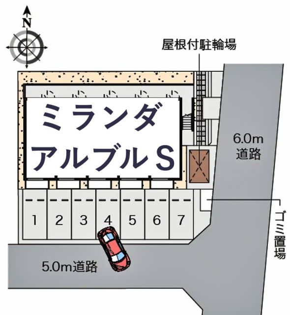 ミランダアルブルS駐車場【58635】の駐車場写真