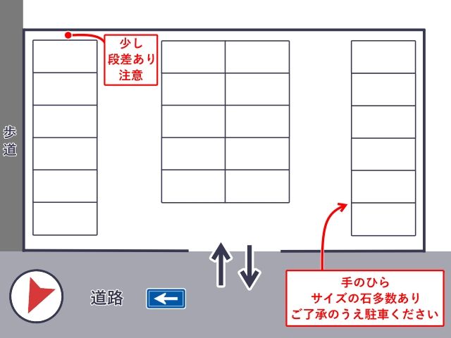 日枝町四丁目 空き地駐車場の駐車場写真
