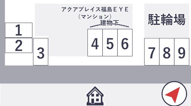 アクアプレイス福島EYEの駐車場写真