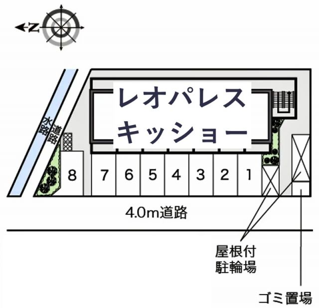 レオパレスキッショー駐車場【14313】の駐車場写真
