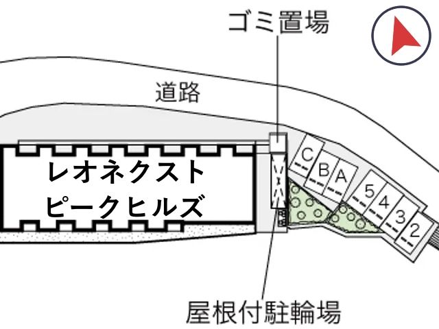 レオネクストピークヒルズ駐車場【51801】の駐車場写真