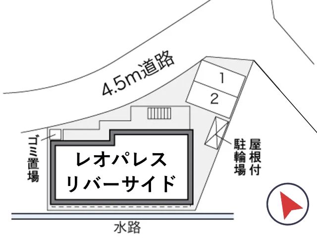 レオパレスリバーサイド駐車場【28489】の駐車場写真