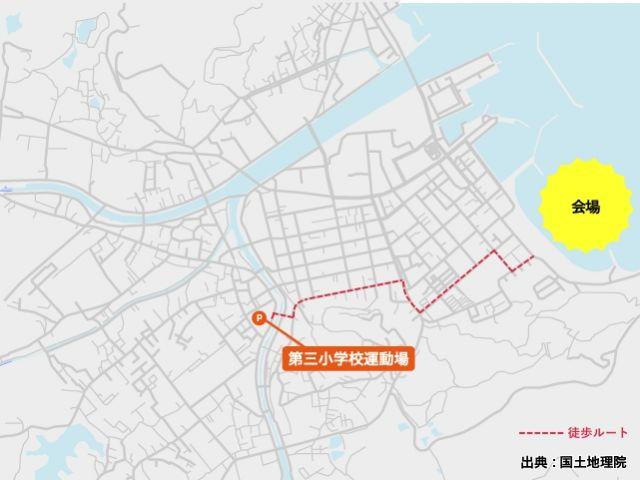 第三小学校【淡路島まつり公式駐車場】の駐車場写真