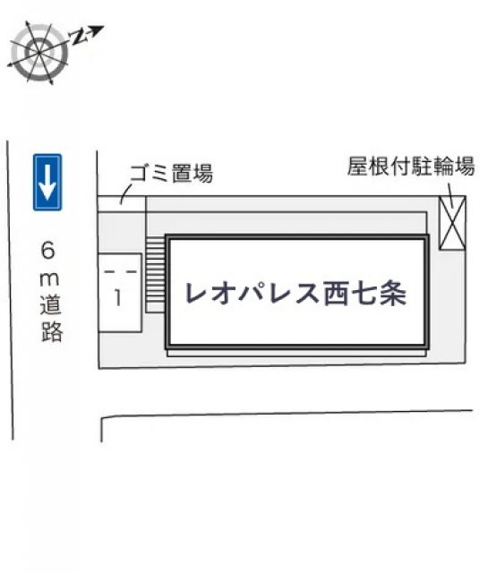レオパレス西七条駐車場【24166】の駐車場写真