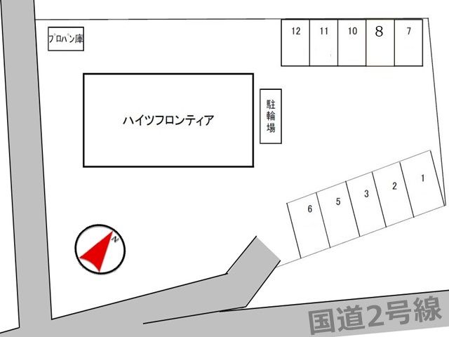 駐車場の配置図です。