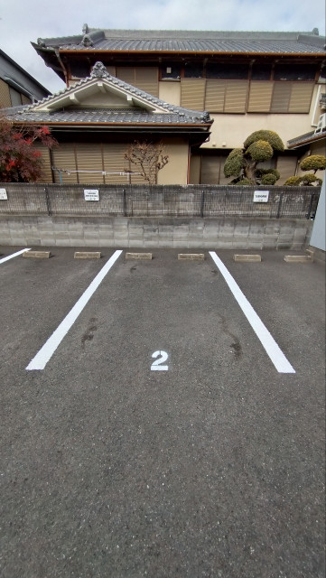 花園幼稚園前駐車場の駐車場写真