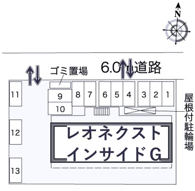 レオパレスインサイドG駐車場【39624】の駐車場写真