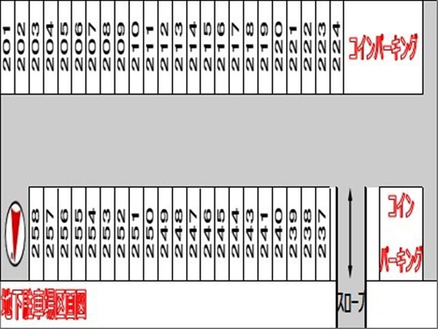 地下駐車場の区画図(2)