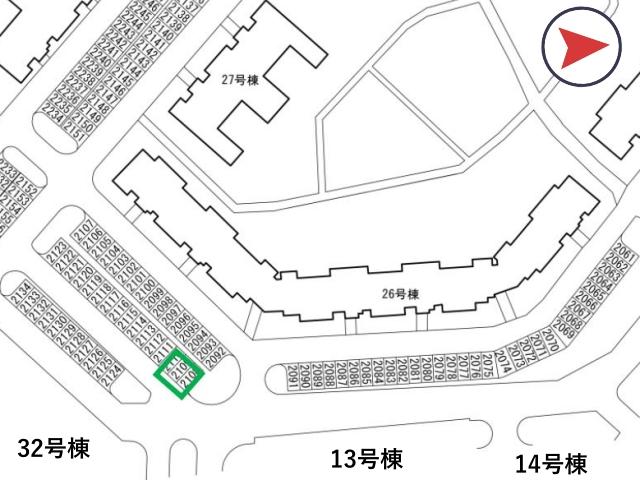 狭山団地駐車場(26号棟付近)の駐車場写真