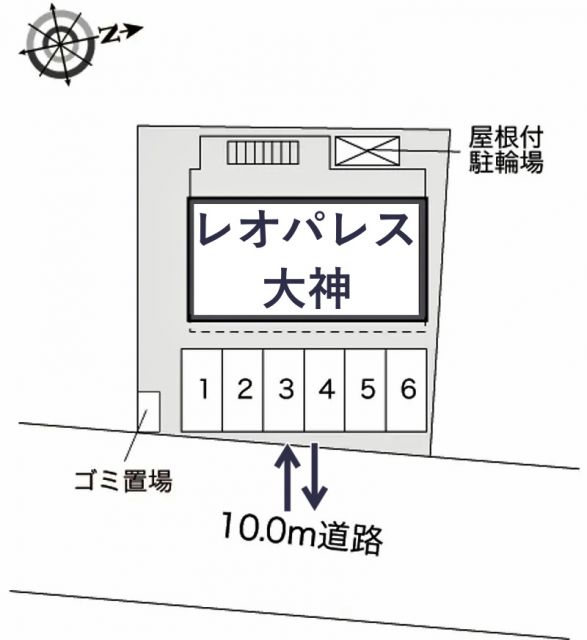 レオパレス大神駐車場【32019】の駐車場写真