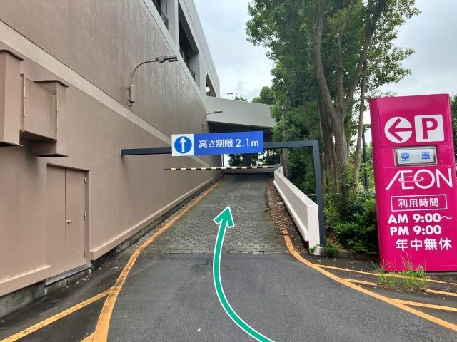 イオン東海店屋上駐車場【水戸ホーリーホックホーム戦公式駐車場】の駐車場写真