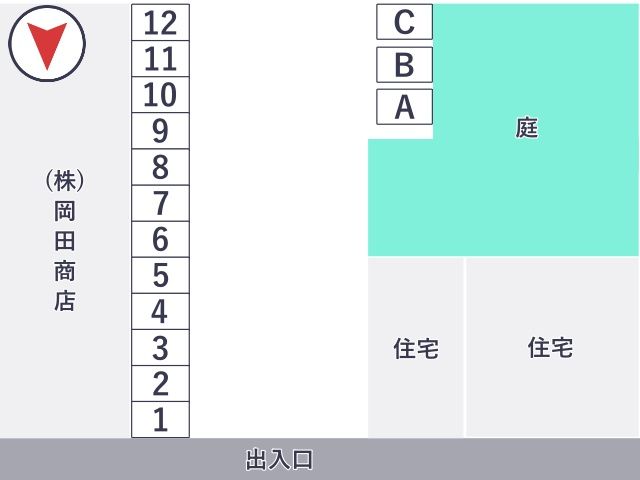 [d772e]東八幡1丁目10 アキッパ駐車場の駐車場写真