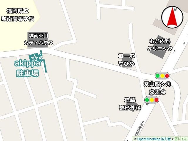 駐車場の位置をご確認ください