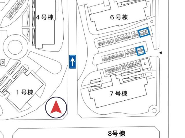 東大阪島之内団地駐車場(7号棟付近)の駐車場写真