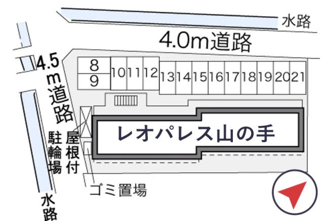 レオパレス山の手駐車場【31356】の駐車場写真