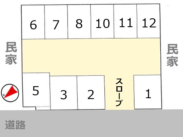 駐車場の配置図です。