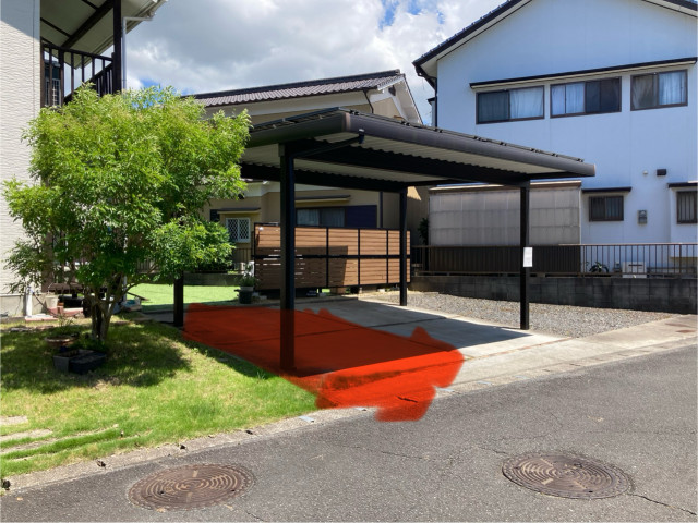 サンシャインしきど2駐車場左側の駐車場写真