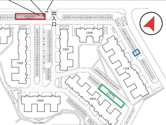 若松台第1 団地駐車場(1号棟付近)の駐車場写真