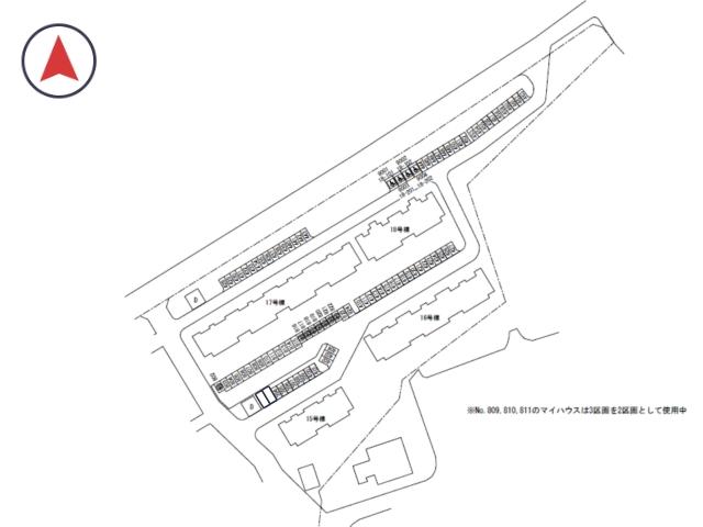 浅香山住宅 団地駐車場(17号棟付近)の駐車場写真