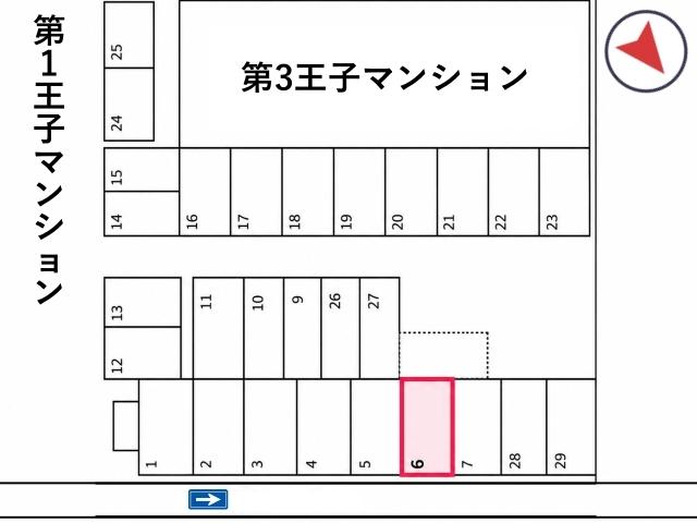 第三王子マンション駐車場の駐車場写真