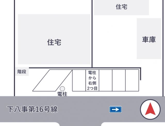 不動産大学院西隣近藤駐車場【コンパクトカー以下専用】(2)の駐車場写真
