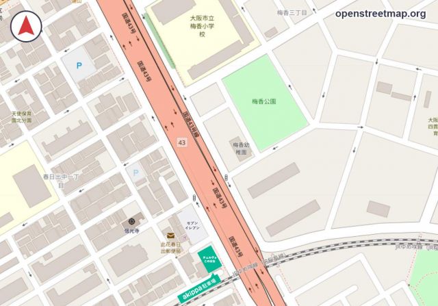 チェルヴォこのはな駐車場の駐車場写真