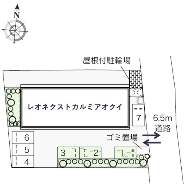 レオネクストカルミアオクイ駐車場【44585】の駐車場写真